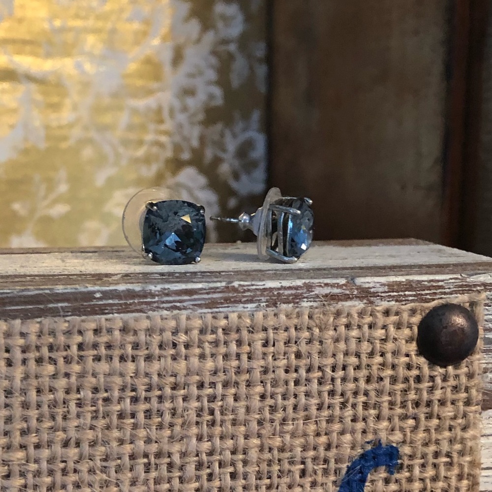 Swarovski Crystal Blue Earrings